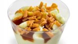 Cheesecake variegato al caramello salato