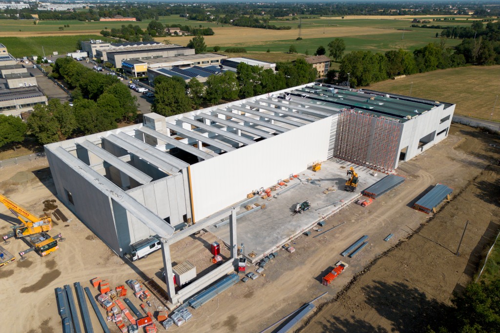 Nuovo stabilimento produttivo di Casa del Gelato in costruzione